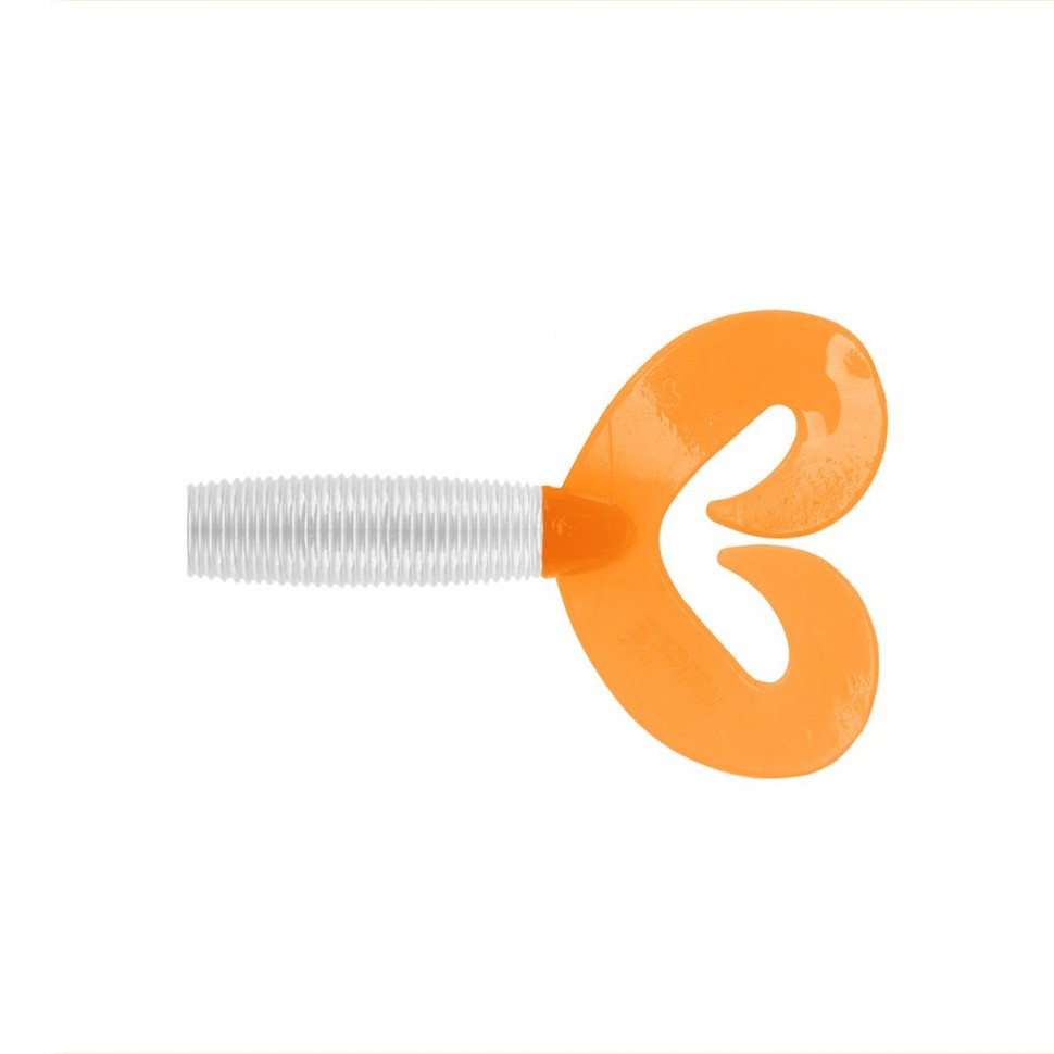 Твистер Helios Credo Double Tail 3,54"/9 см, цвет Pearl & Orange 5 шт HS-28-019 , 